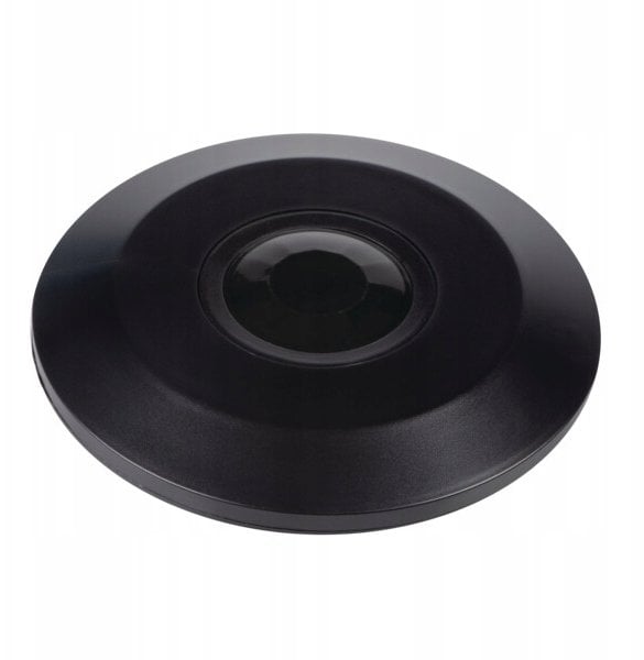 Kanlux Czujnik ruchu PIR ZONA FLAT-B/B 2000VA Ø11,5 max 6,5m 360/120 st. IP20 IIkl. sufitowy czarny 37373