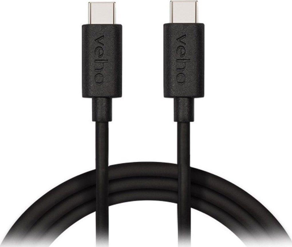 Kabel USB Veho USB-C - USB-C 1 m Czarny (USB-CT to USB-CT Charge and)