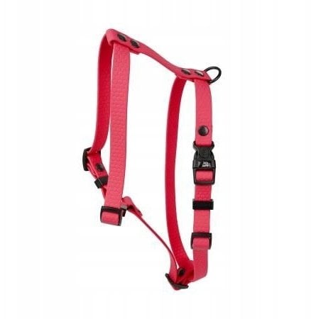 Szelki dla psa z wytrzymałej gumy, czerwone, 16mm/30-60cm