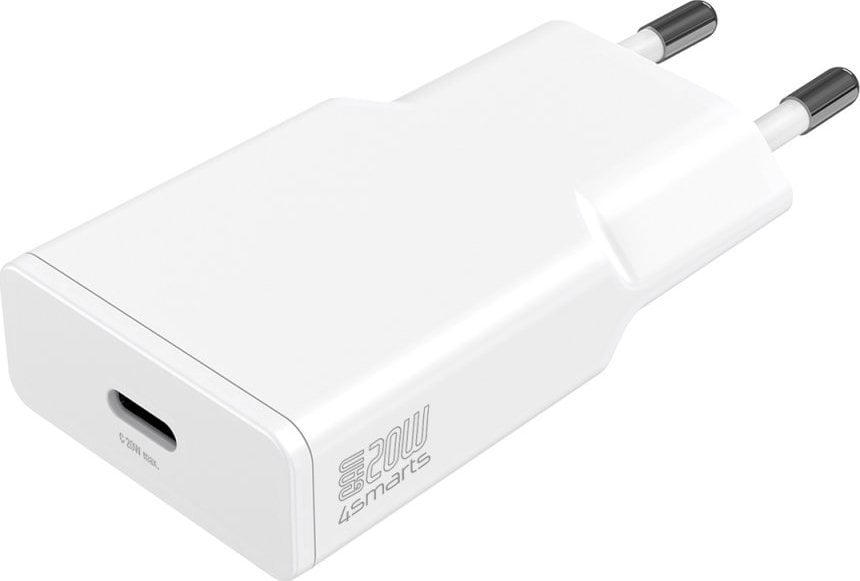 Ładowarka 4smarts Ładowarka sieciowa PDPlug Slim 20W GaN 1C biały