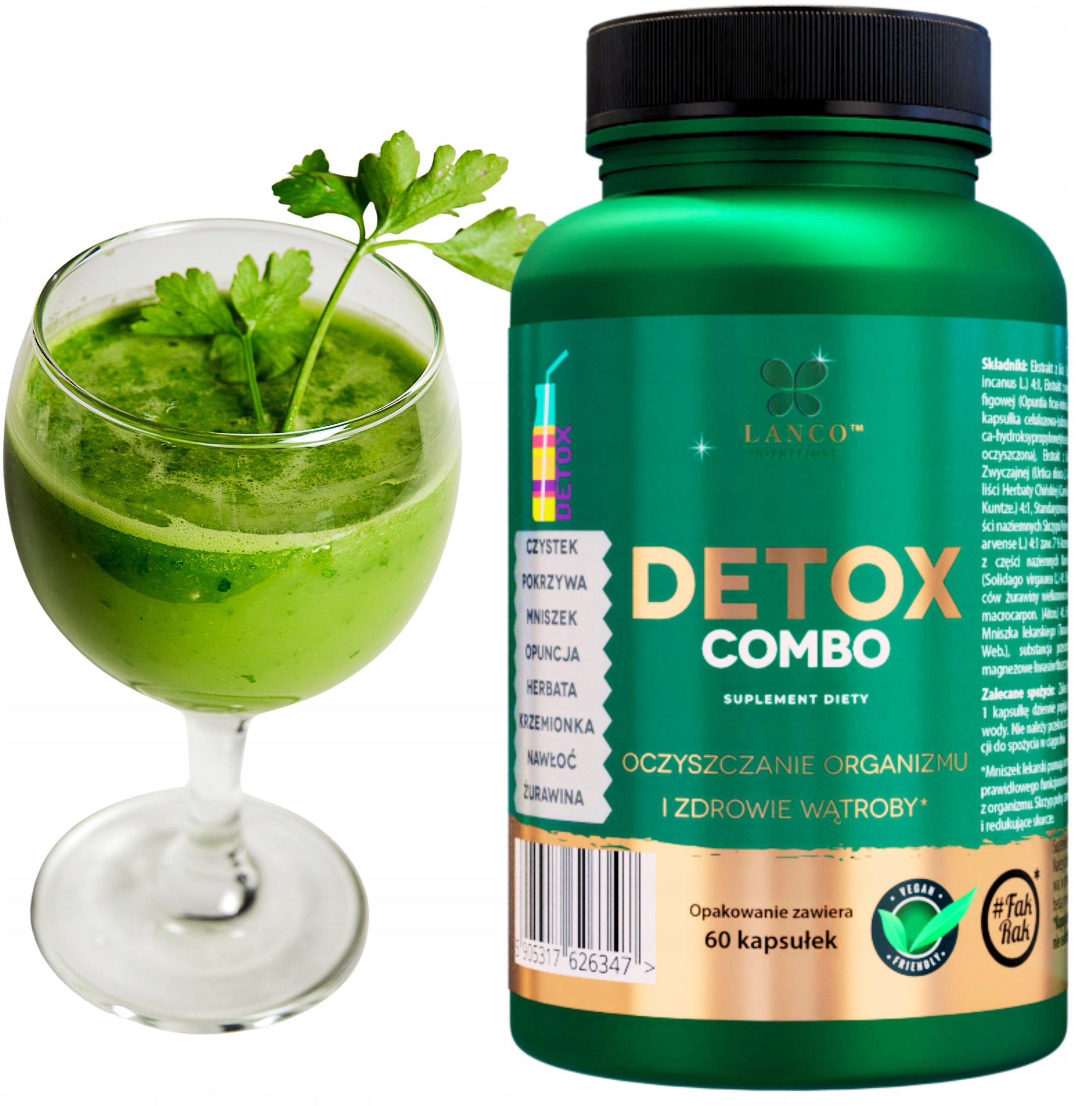 Lanco Detox Combo 60 kapsułek one size