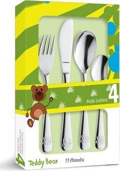 Amefa Komplet sztućców dla dzieci 4 szt. Teddy Bear