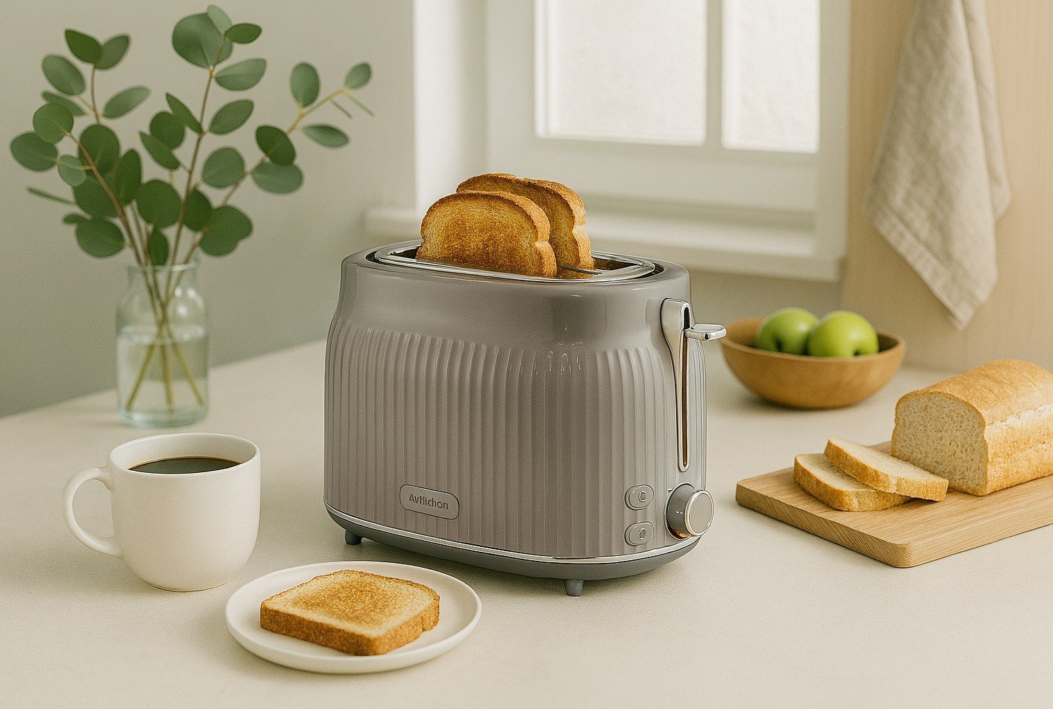 Toster na dwie kromki AMBITION ELECTRO VINTAGE szary