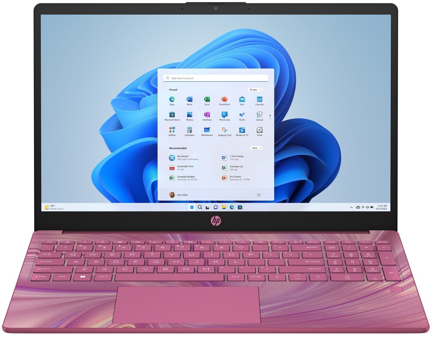 Laptop HP 15-FD0239 / A4DP0UA / Intel N200 / 8GB / SSD 512GB / Intel UHD / HD / Win 11 / Czerwony