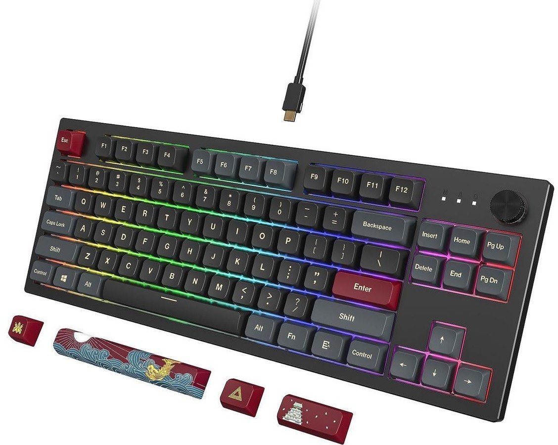 Klawiatura Montech Montech MKey TKL Darkness Gaming Tastatur - GateronG Pro 2.0 Yellow (US)