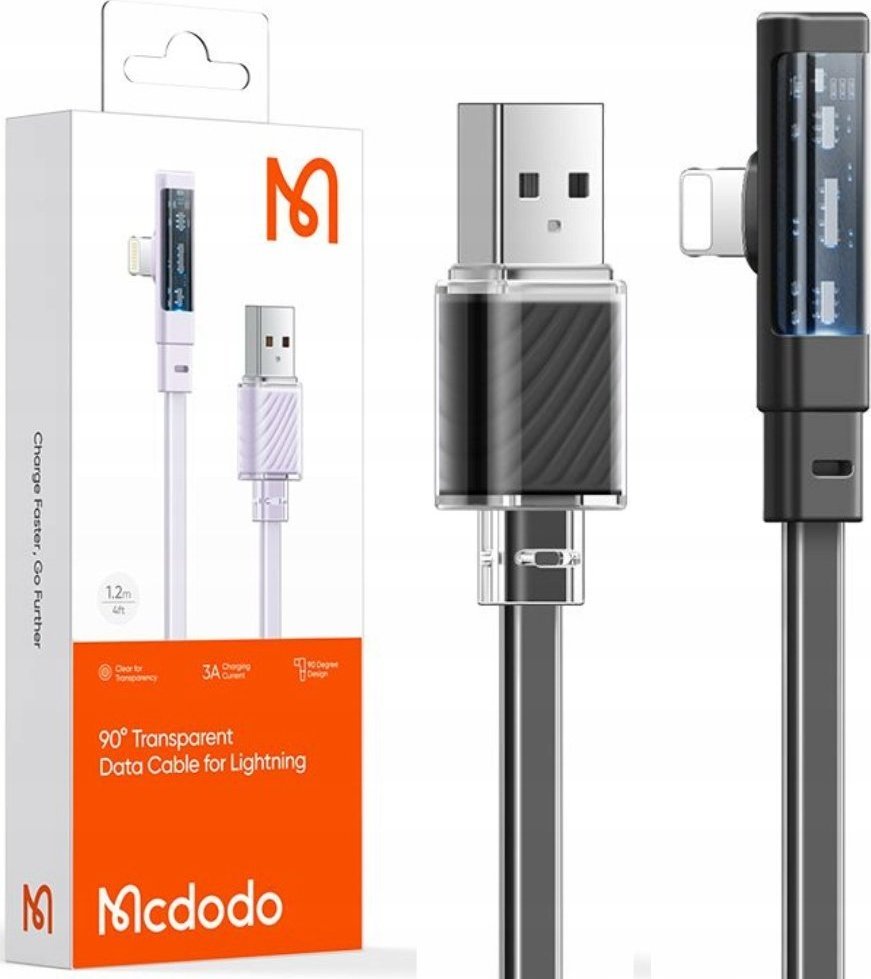 Kabel USB Mcdodo USB-A - Lightning 1 m Czarny (CA-3410)