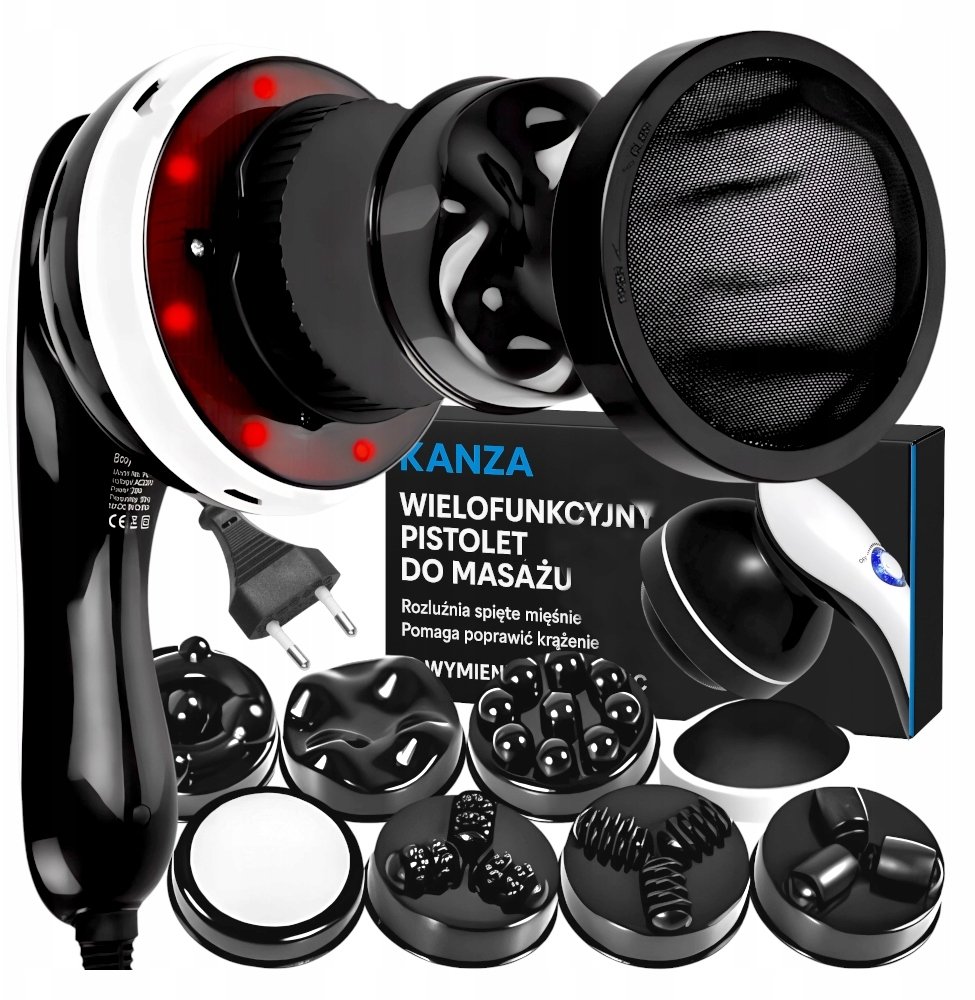 MASAŻER ANTYCELLULITOWY PODCZERWIEŃ 9W1 KANZA