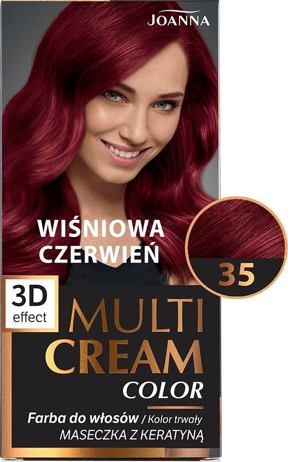 Joanna Multi Cream Color Farba nr 35 Wiśniowa Czerwień