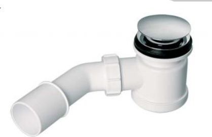 Syfon McAlpine Syfon brodzikowy z korkiem klik-klak 52mm chrom (HC26CLCP)