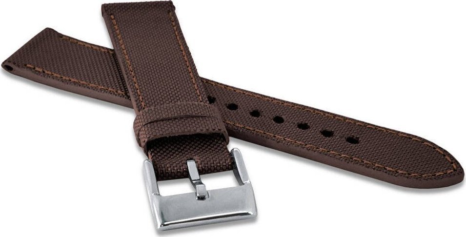 Lavvu Skórzano-materiałowy pasek do zegarka 22 mm Lavvu LSABC22 skóra licowa