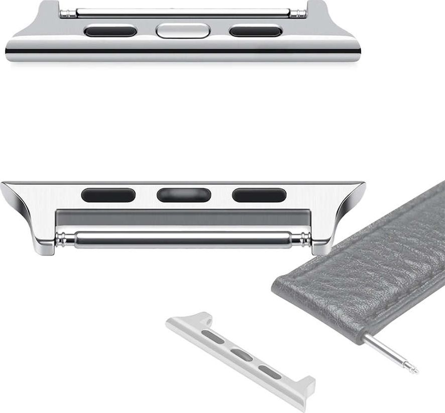 Alogy Alogy Adapter zapięcie do paska do Apple Watch 38/40/41mm Srebrny uniwersalny