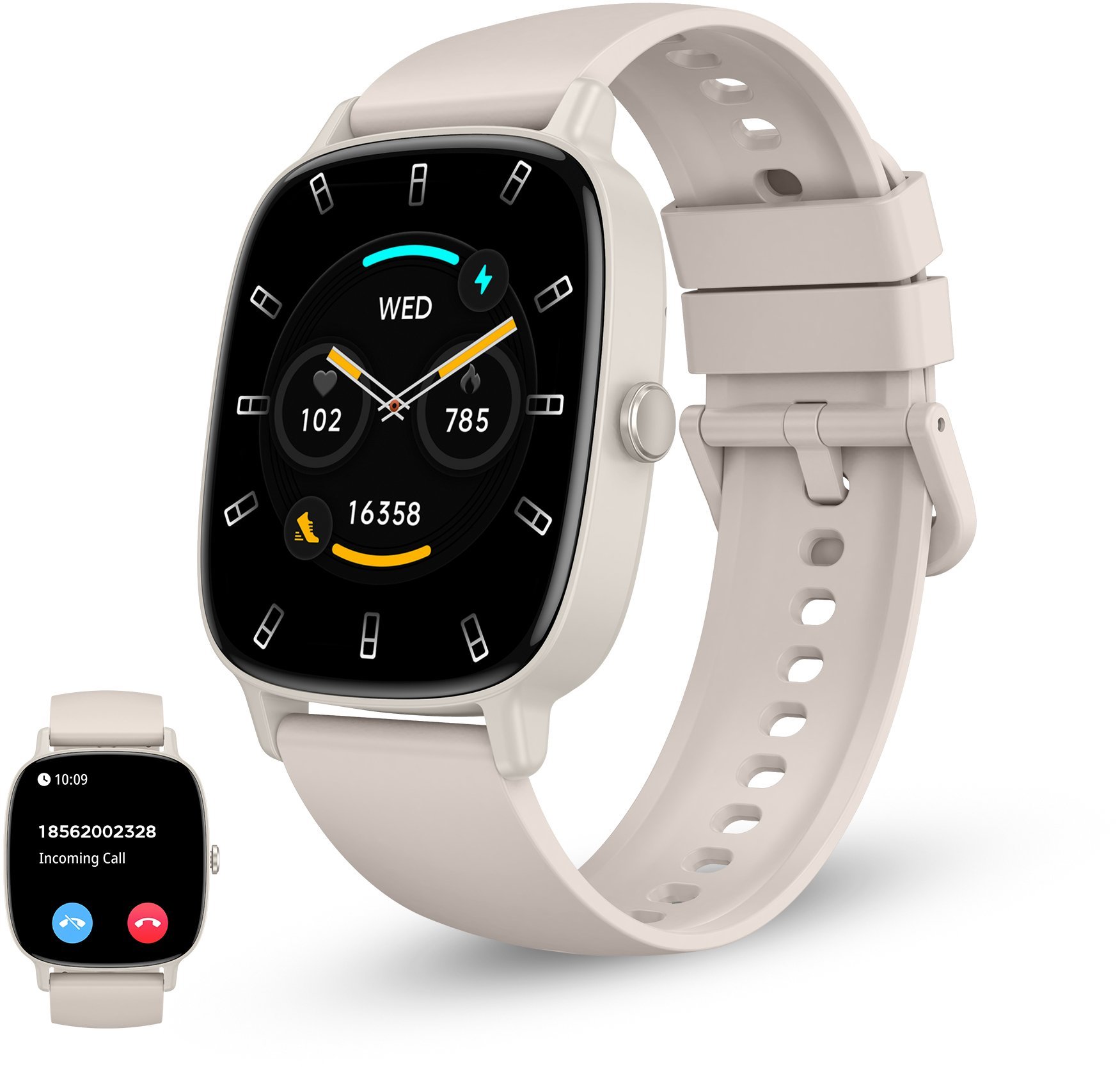 Ksix Smartwatch PULSE, Beige