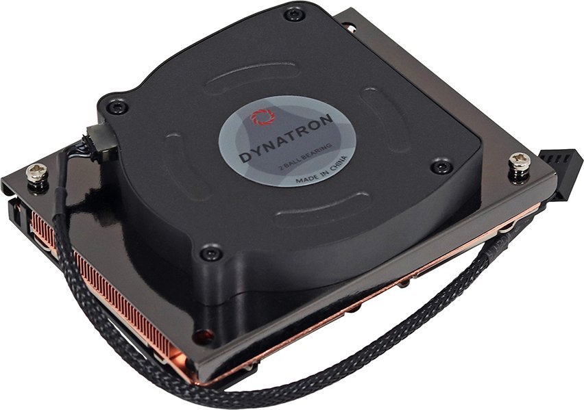 Chłodzenie CPU Dynatron DYNATRON N12 Intel CPU Kuehler 1U LGA4189-4-5 P4-P5 od P+ Kuehlkoerper Kupfer mit Vapour Chamber aktiv mit PWM und bis zu 205W