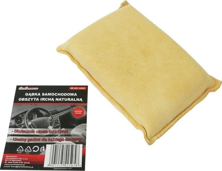 Carcommerce GĄBKA OBSZYTA IRCHĄ NATURALNĄ