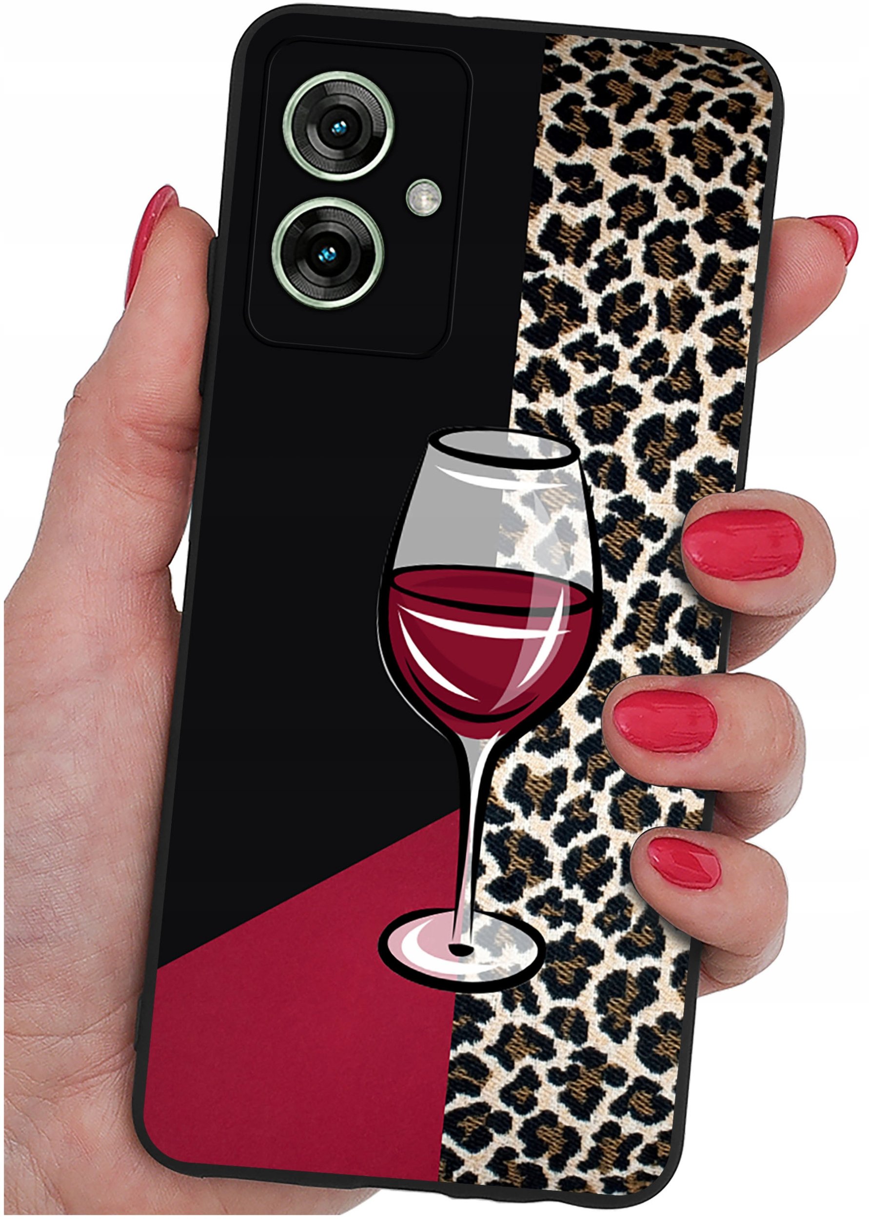 Etui do Motorola Moto G55 5G WZORY |SILIKONOWE MATT CASE + SZKŁO 9H