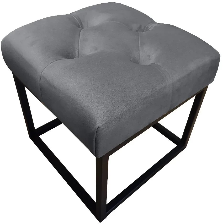 Pufa CHARLIE BL VELVET ciemnoszara ATOS