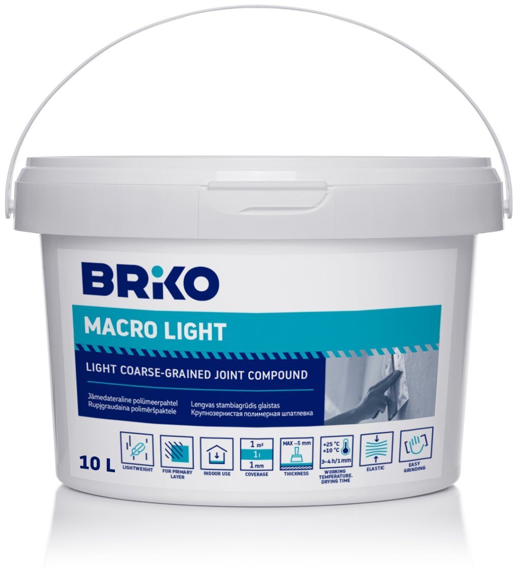 FINE-GRAINED PUTTY BRIKO 10 L