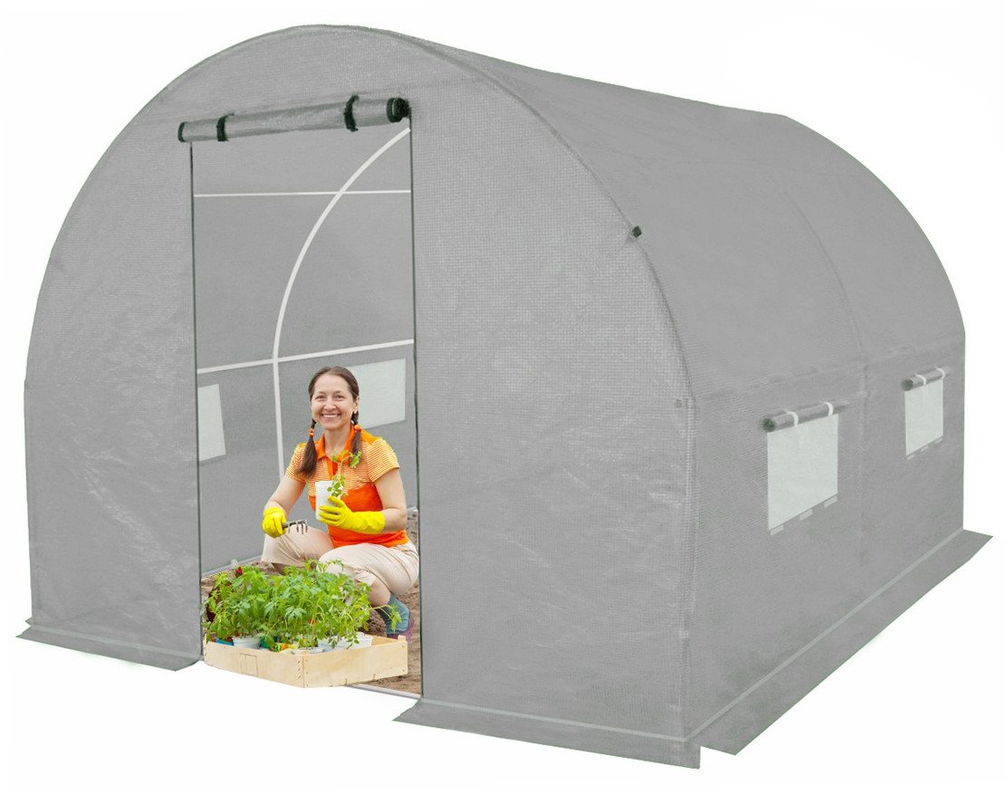 Tunel Szklarniowy 4m2 PREMIUM szary 2x2m rurki 19mm