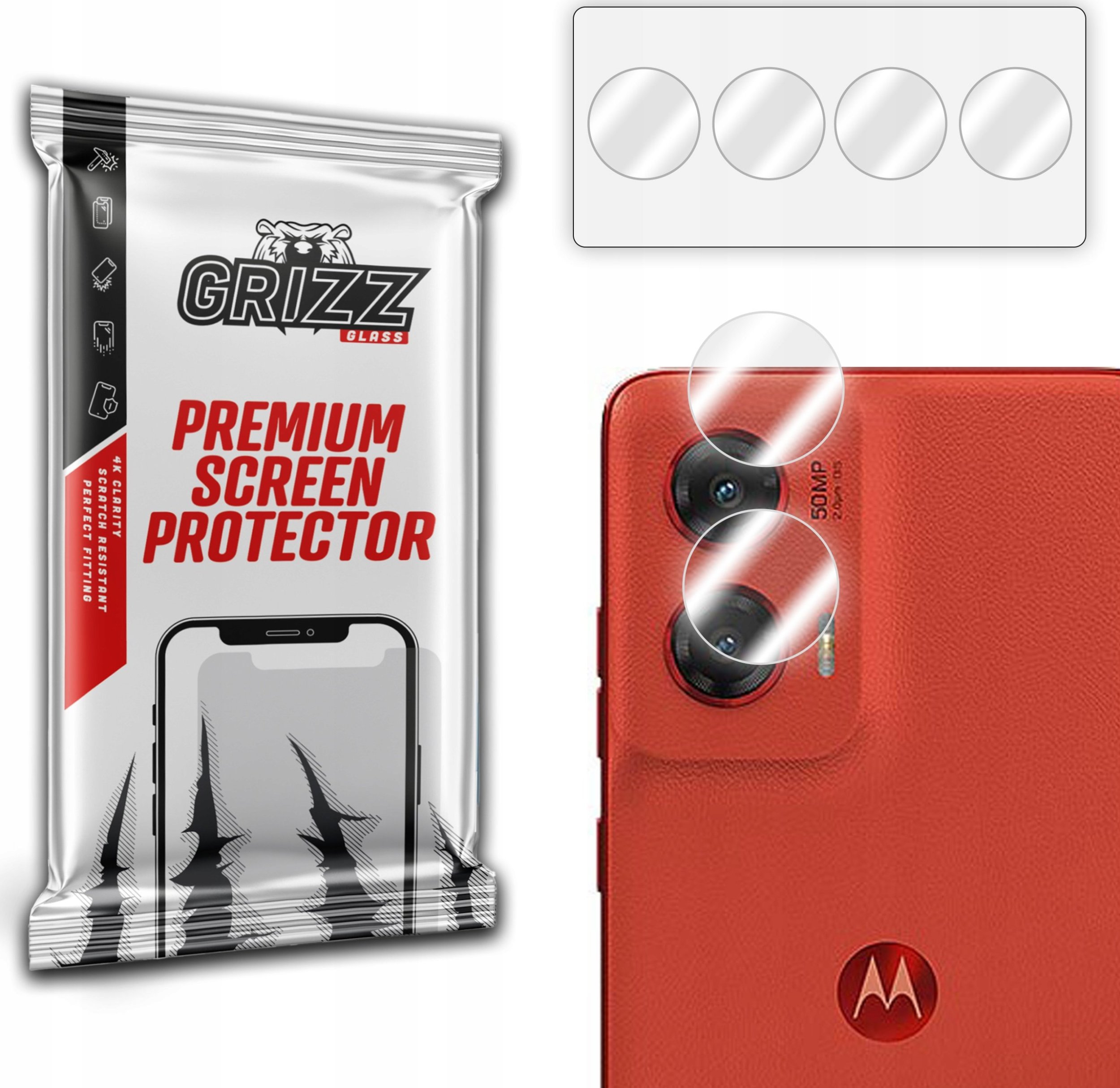 GrizzGlass Szkło na aparat GrizzGlass HybridGlass Camera do Motorola Moto G Stylus 5G 2024