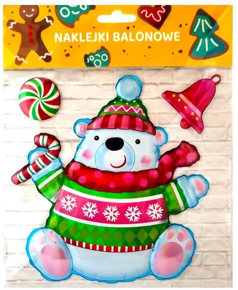 Naklejki balonowe miś