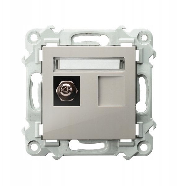 SZAFIR Gniazdo ekwipotencjalne pojedyncze kaszmirowy beż GPE-1Z/m/83