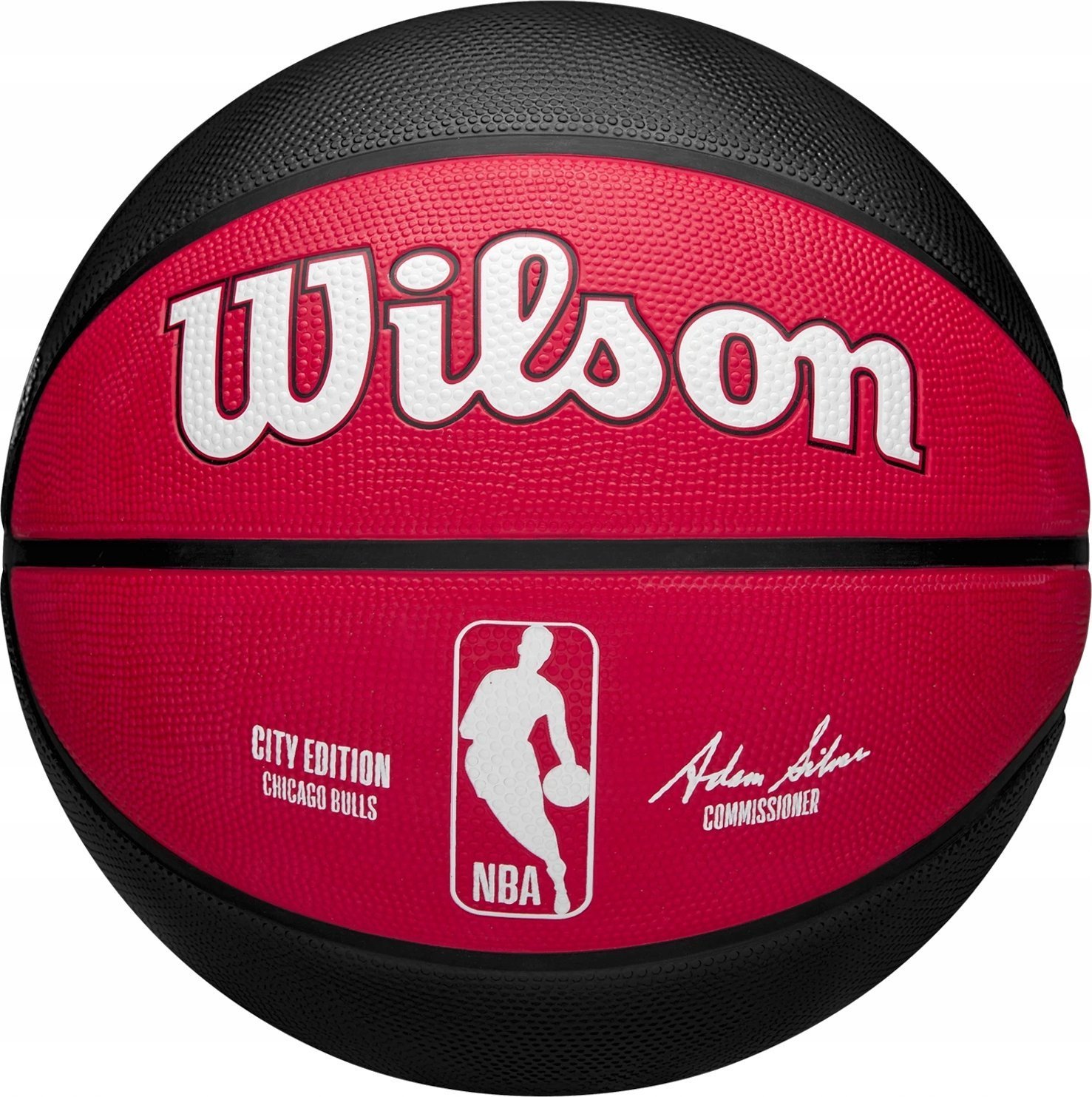 Wilson Wilson NBA Team City Edition Chicago Bulls Out Ball WZ4024205XB Czerwone 7