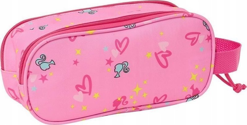 Piórnik Safta Piórnik szkolny podwójny Barbie 3D saszetka