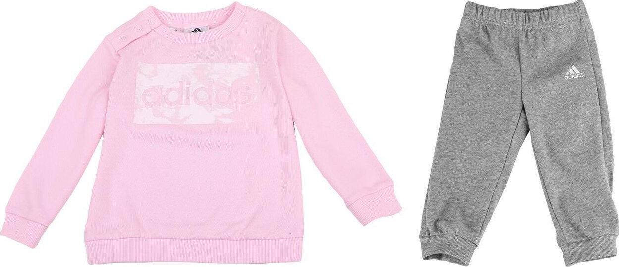 Adidas Dres dla dzieci adidas I Lin ft Jogger różowo-szary H65821 68cm