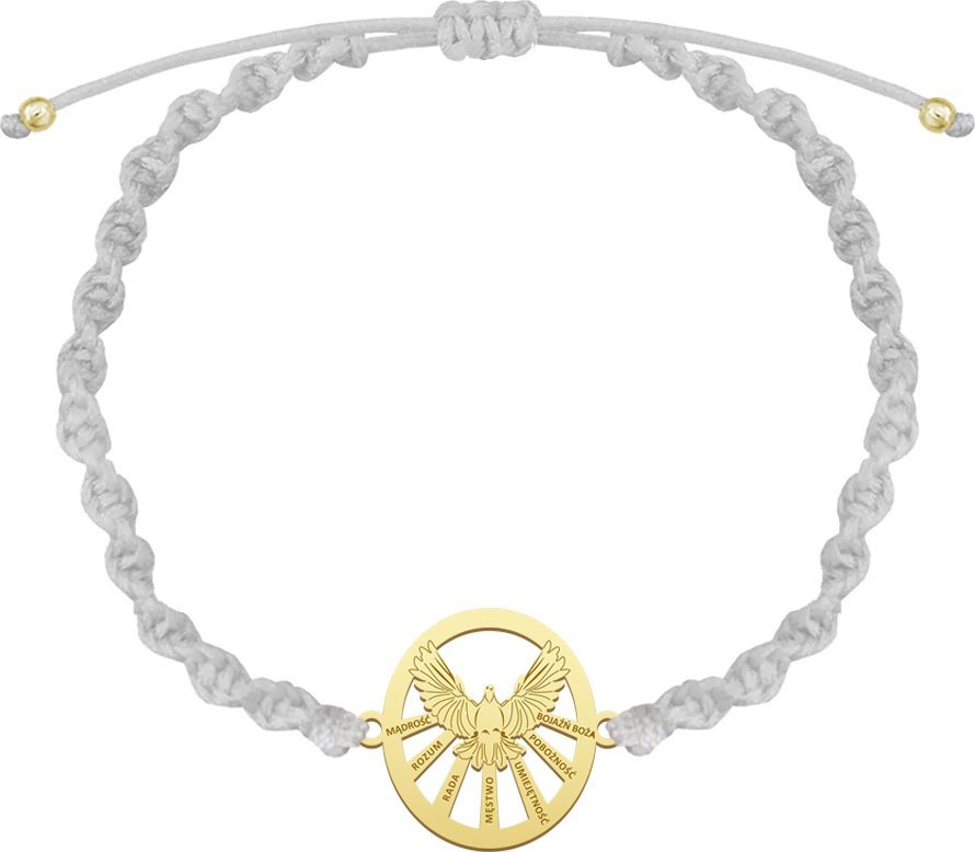 Radziszewska Jewellery Prezent na Bierzmowanie Bransoletka Duch Święty GRAWER