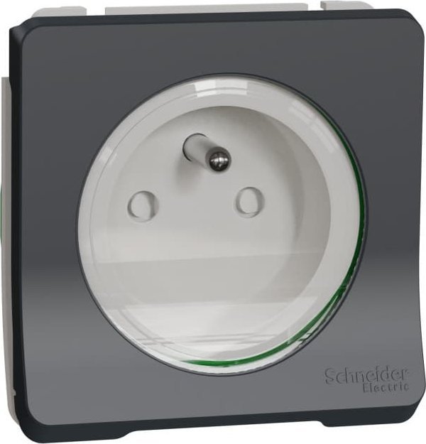 Schneider Electric Mureva Styl Mechanizm gniazda 2P+PE zaciski śrubowe antracyt IP55 MUR38030