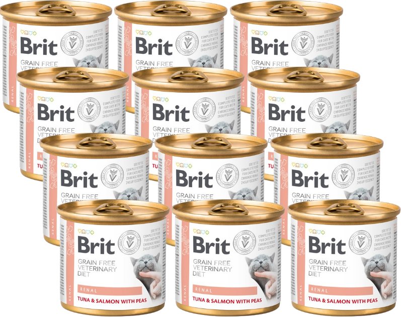 Brit gf veterinary diets cat Renal 12x200g