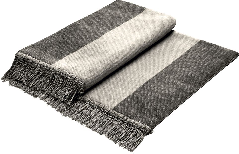 Biederlack Narzuta na fotel 100x200 cm Salt&Pepper Silber