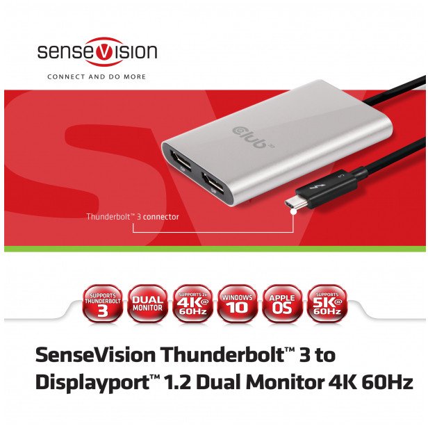 Kabel Club 3D 0,27m Srebrny (CSV1577)