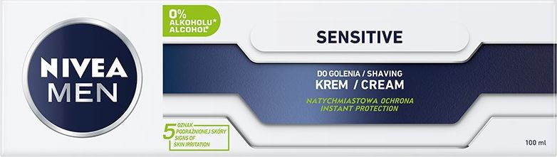 Nivea FOR MEN Krem do golenia Sensitive 100ml