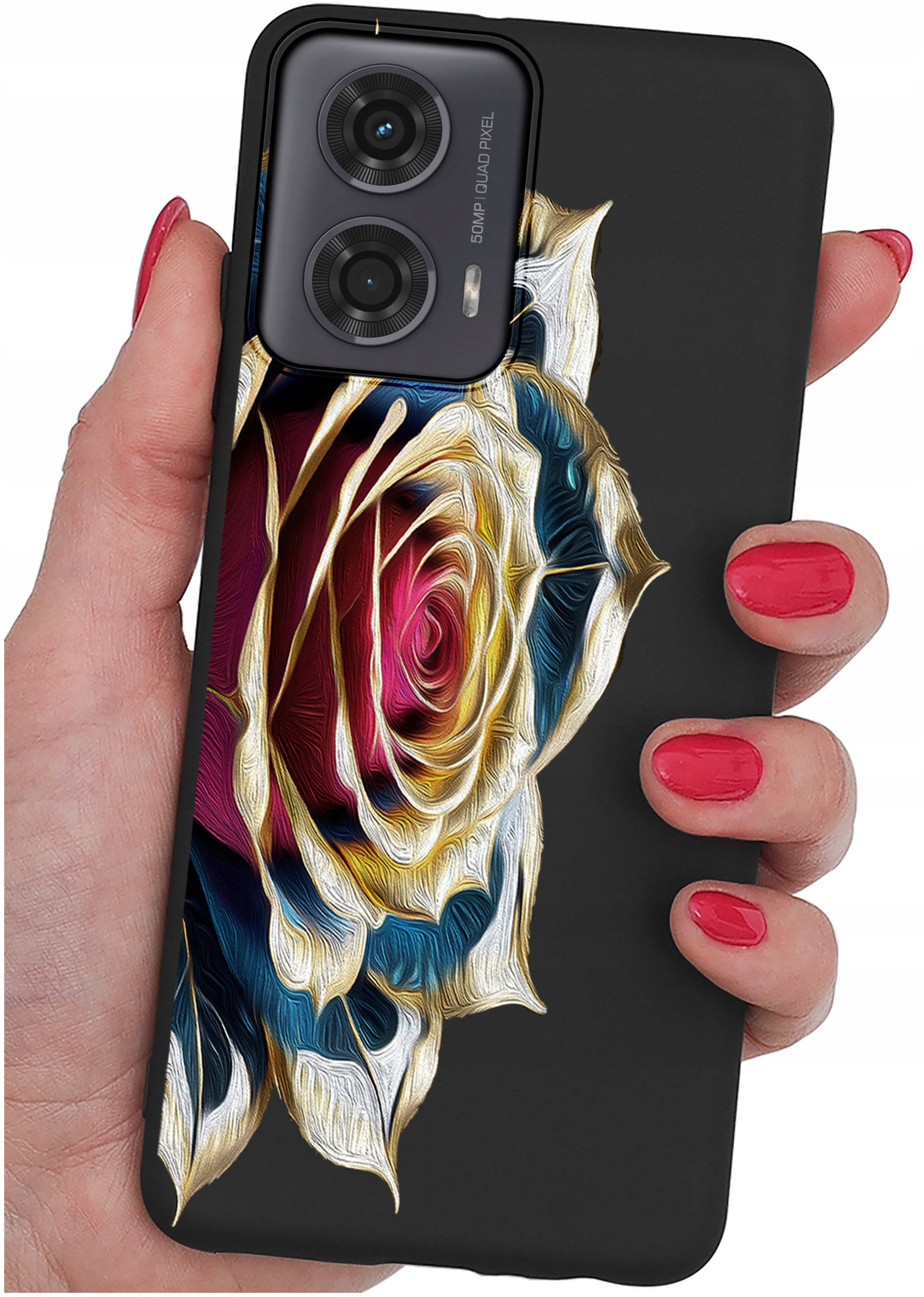 Etui do Motorola Moto G24 |G24 POWER |G04 |E14 WZORY |SILIKONOWE MATT SZKŁO