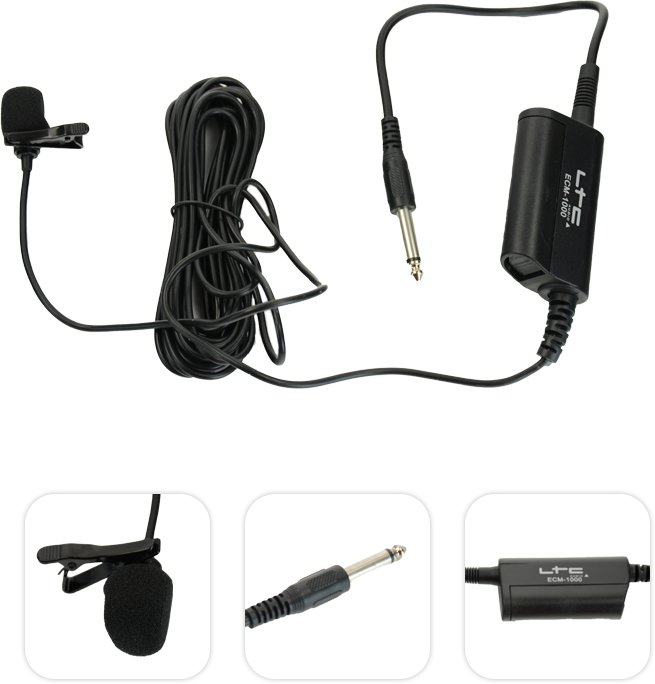 Przypinany mikrofon pojemnościowy - ECM1000 LTC one size