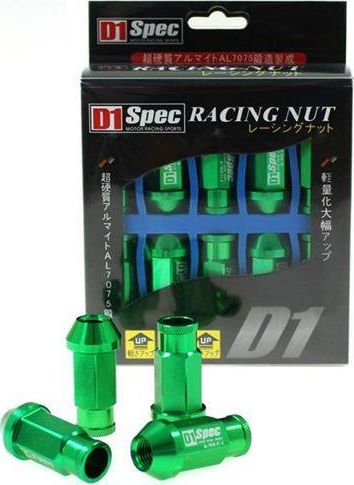MTuning_F Nakrętki D1SPEC Replica Race M12x1.25 Green