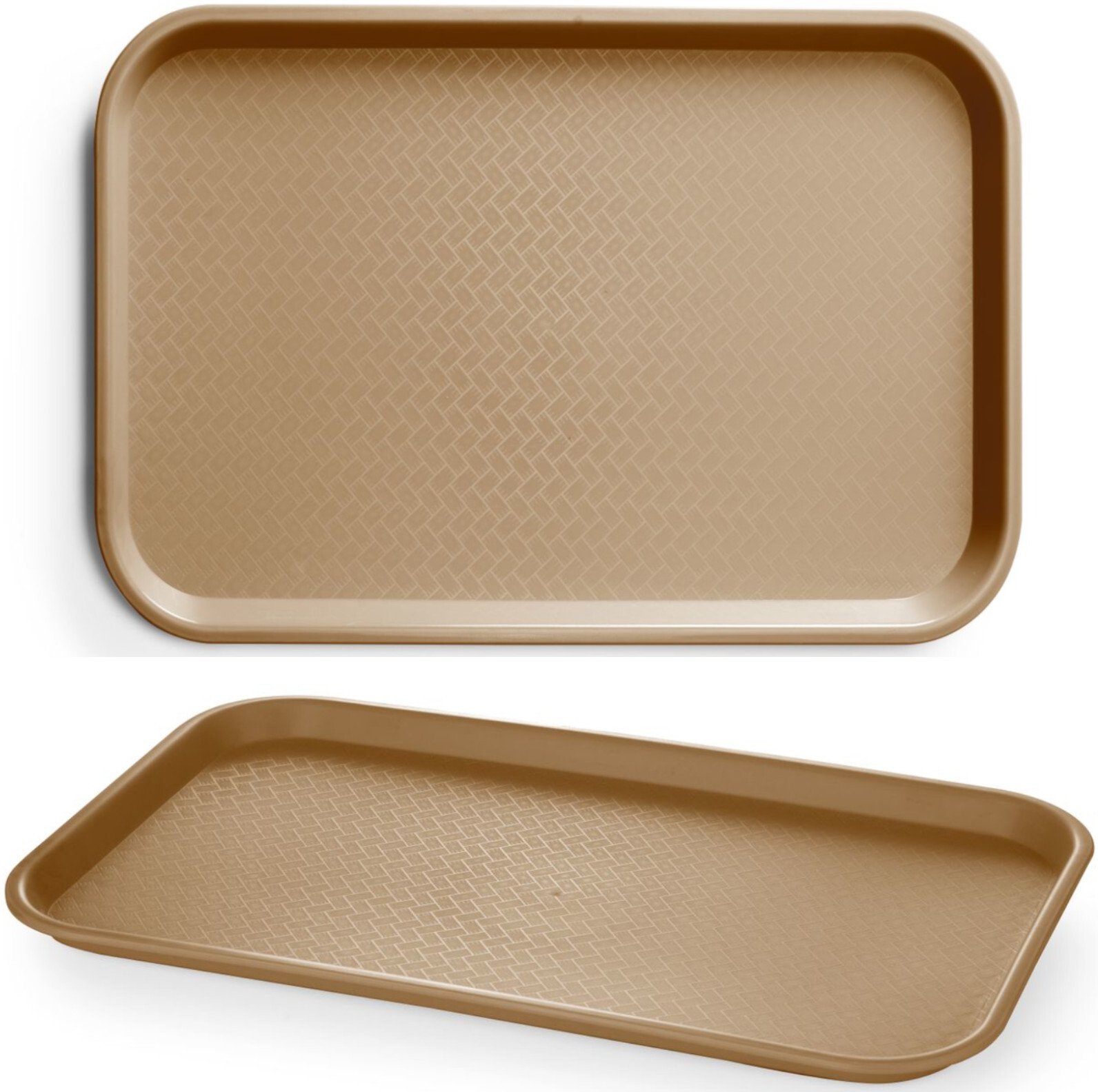 Amerbox Taca do serwowania Fast Food GN 1/1 530x325 mm - brązowa