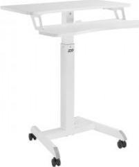 Ergo Office Mobilna stacja robocza z regulacją wysokości i podwójną platformą Ergo Office, do pracy w pozycji stojącej, biała max. 8kg, max