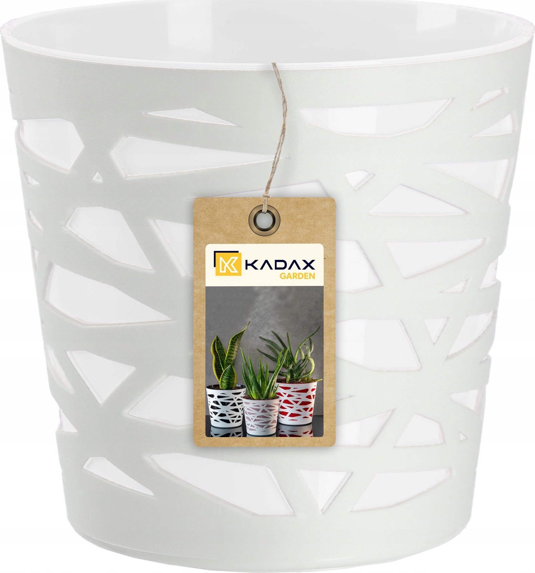 Kadax KADAX Doniczka Kwietnik Osłonka Kwiaty Biała 17cm