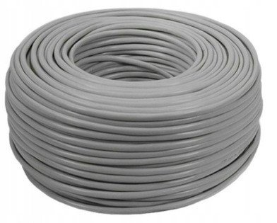 Kabel FTP F/UTP 5e wewnętrzny szary CCA POE GOLD 10m