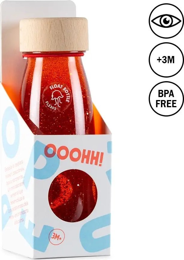 Black & Blum Petit Boum, Butelka sensoryczna FLOAT pomarańczowa