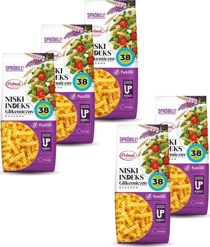 POLMAK Polmak Makaron świderki 250 g x 5 sztuk