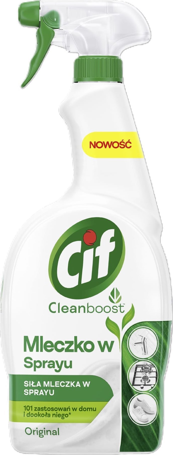 Cif CIF Cleanboost Oryginal Mleczko do czyszczenia w sprayu 750 ml