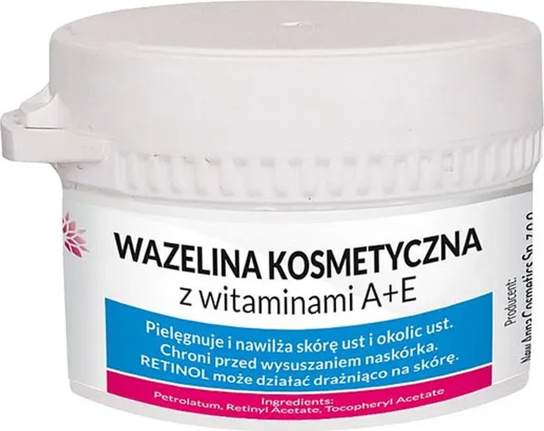 Anna Cosmetics Wazelina Kosmetyczna z Witaminami A+E 50g
