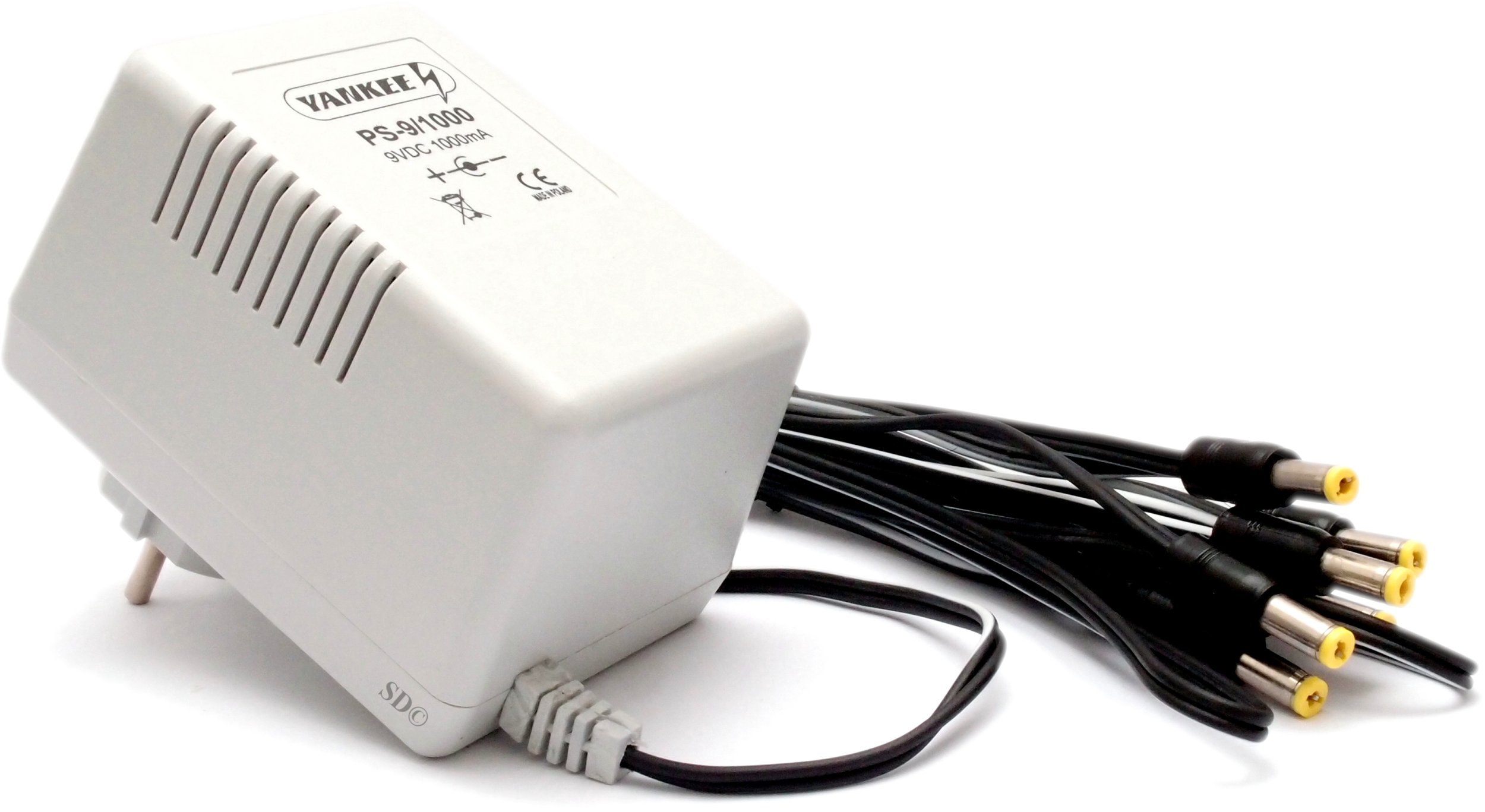 YANKEE PS-9/1000 ZASILACZ 9VDC/1000mA do efektów gitarowych