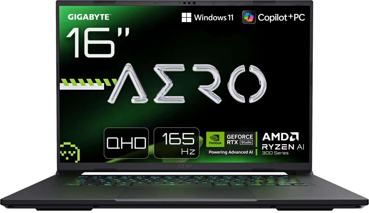 Laptop Gigabyte AERO X16 Ryzen AI 7 350 / 64 GB / 1 TB / RTX 5070 / 165 Hz / Windows 11 Home (1WH93EEC64AH)