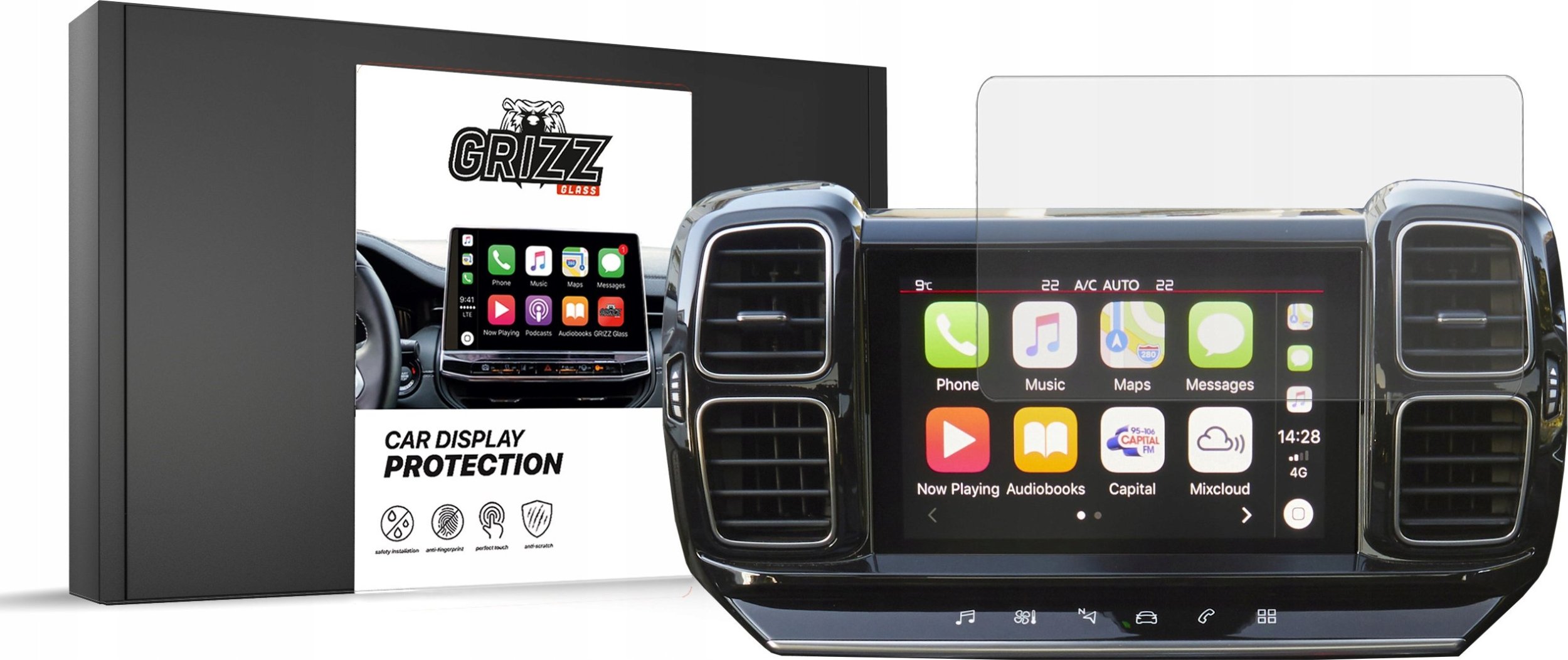 GrizzGlass Folia matowa GrizzGlass CarDisplay Protection do Citroen C5 Aircross 2020