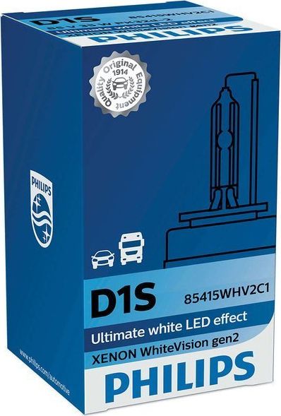 Philips ŻARÓWKA XENONOWA D1S 85V/35W +120% 5000K PHILIPS WHITEVISION GEN2