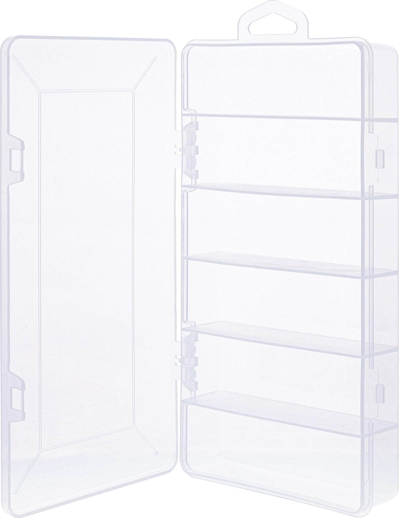 InLine® Kleinteilebox, 6 Fächer, Abmessungen: 206x107x33mm, transparent